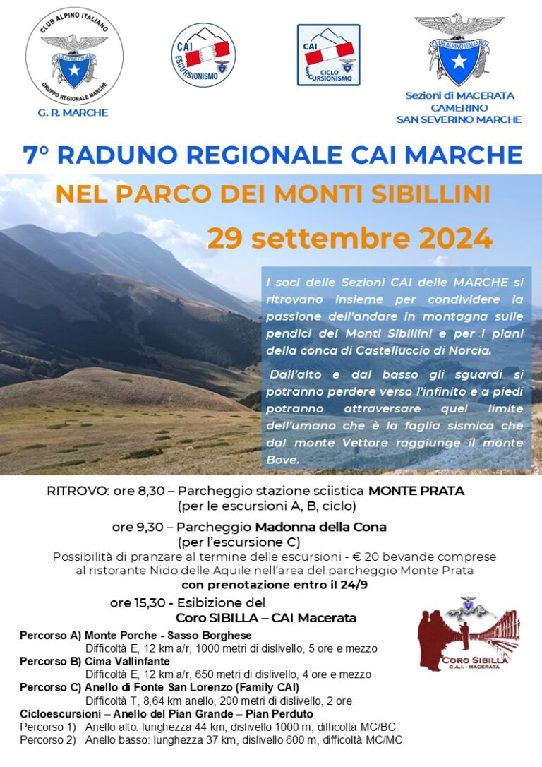 Raduno Regionale 2024 Referente prenotazione Marco Degli Esposti tel. 329 3342990